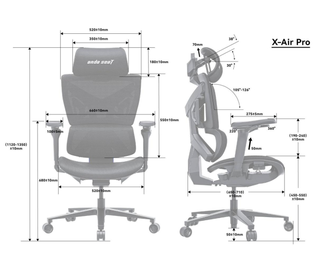 ANDA SEAT X-Air Pro grey - 1473948 - zdjęcie 6